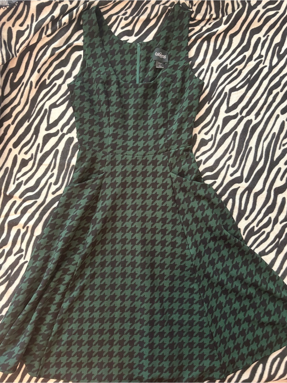 COLLECTIF HOUNDSTOOTH DRESS US 6/ UK 10